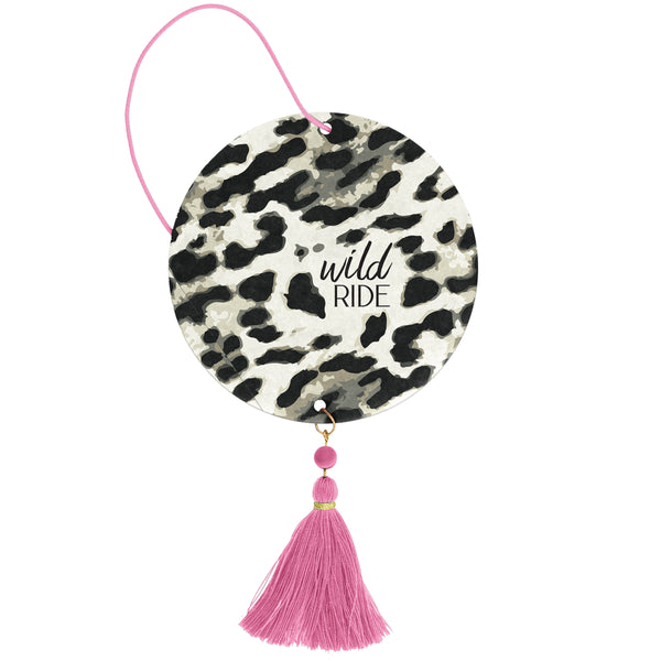Leopard air freshener front view
