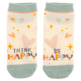 Think happy ankle socks front view