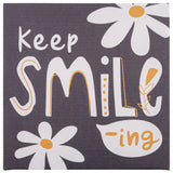 Keep smiling canvas wall art