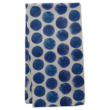 Big dots linen blend tea towel