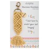 Explore macrame keychain packaging view