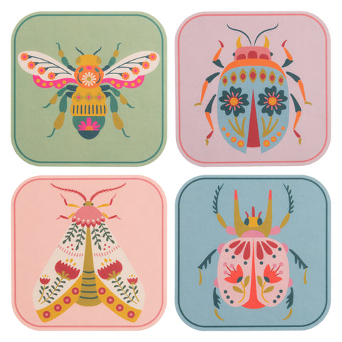 Bugs Pulp Paper Coasters