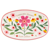 Happiness Blooms Oval Trinket Tray