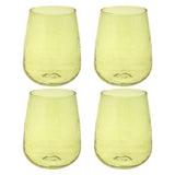 Celery Catalina Stemless Wine Glass set of 4