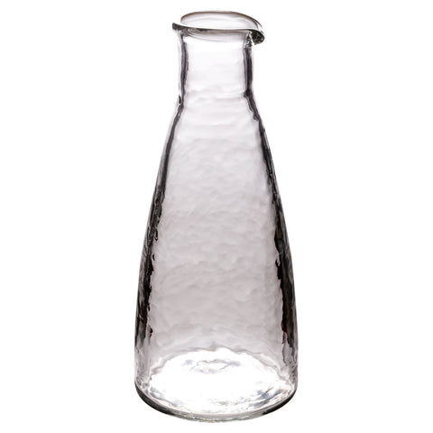 Clear Personal Hammered Carafe