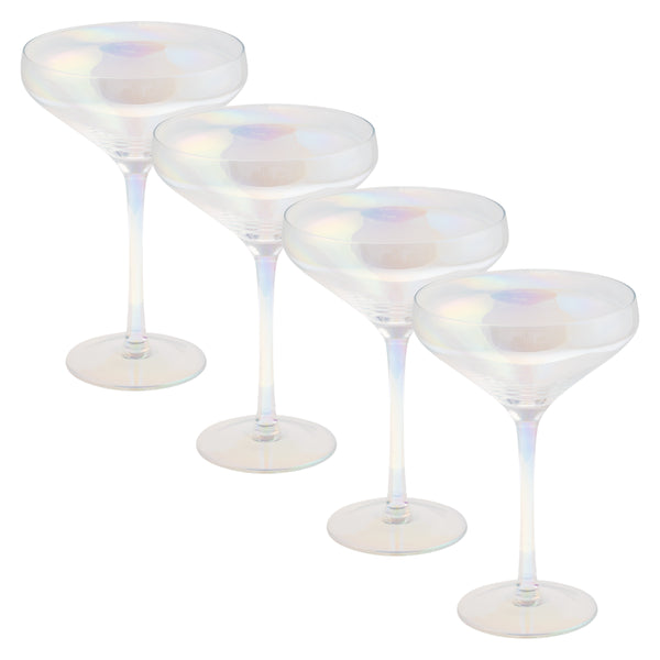 Clear luster Mid Century Martini Coupe