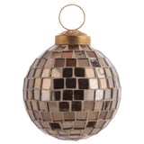 Gold disco ball mosaic ornament
