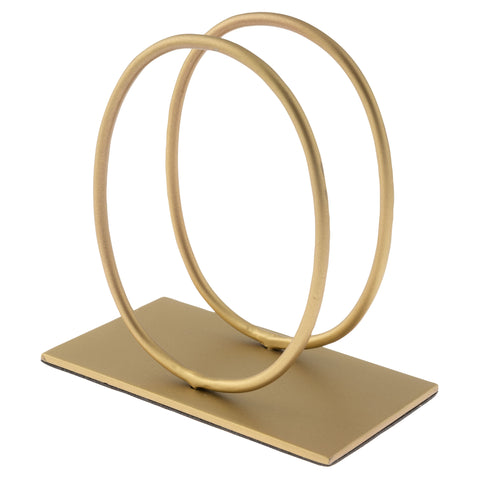 Gold Oval Metal Napkin Holder