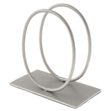 Silver Oval Metal Napkin Holder