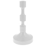 Small pearl metal taper candlestick holders