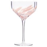 Pink coupe Cheena Glass