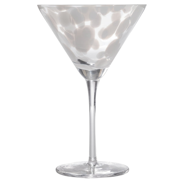 White Martini Cheena Glass