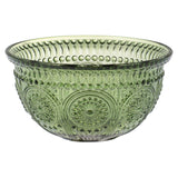Forest medallion glass bowl