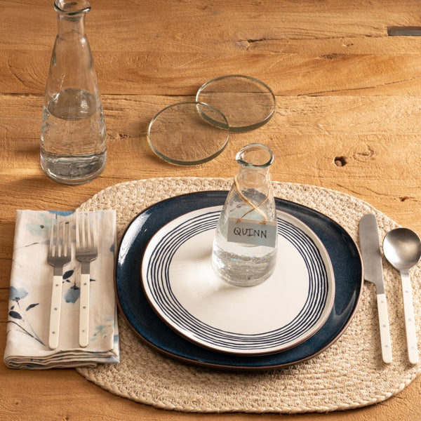 Natural Oval Placemat at a table setting