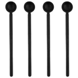 Medium black wood spoon sets