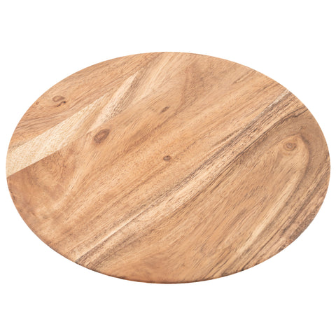 Natural 8" wood plates top view