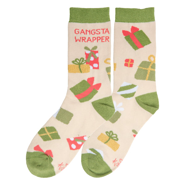 Gangsta Wrapper Holiday Socks