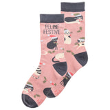 Feline Festive Holiday Socks