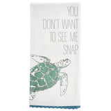 Turtle Flour Sack Tea Towel