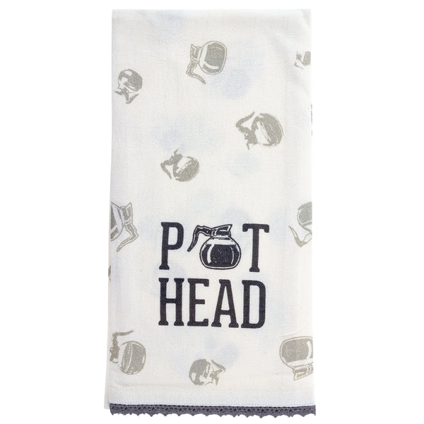 Pot Head Flour Sack Tea Towel