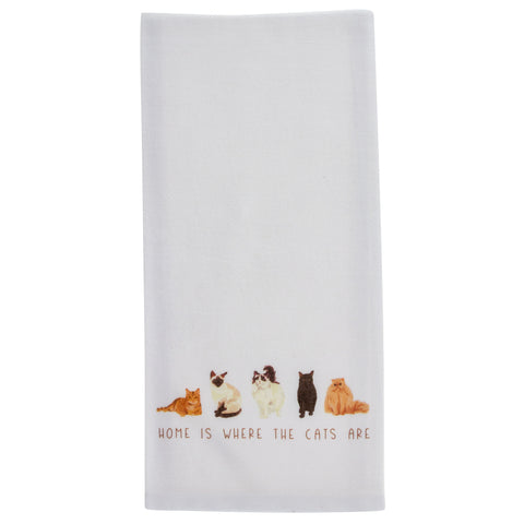 Cat cotton tea towel
