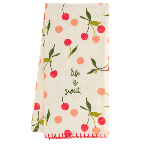 Cherries Fiona Tea Towel