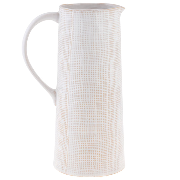 Linen mason pitcher