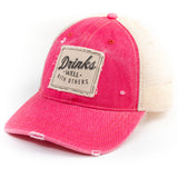 Drinks well with others trucker hats