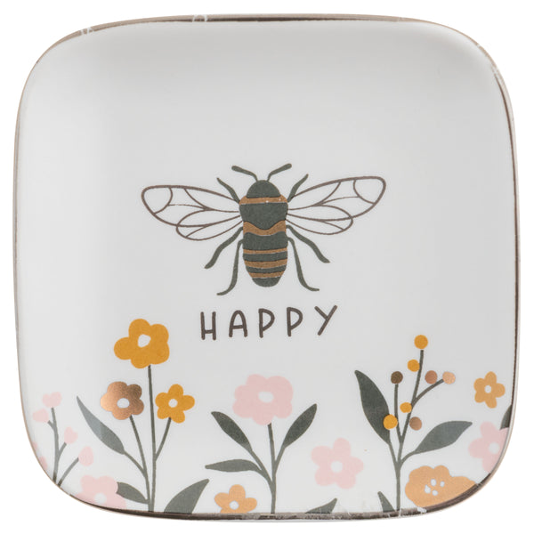 Bee Flora Square Trinket Trays Small
