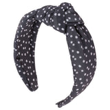 White dots knot headbands
