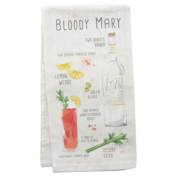 Bloody Mary Speakeasy Linen Tea Towel