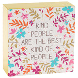 Be kind wood block sign