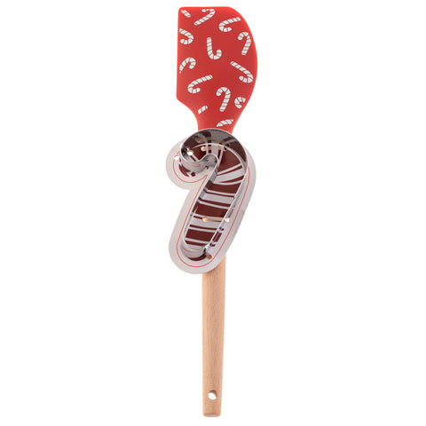 Candy Cane Spatula Cookie Cutter Sets