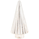 Large Silver Fluted Mercury Glass Trees