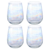 Iridescent Catalina Stemless Wine Glass set of 4