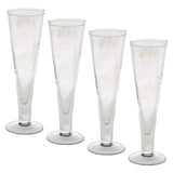 Clear Catalina champagne flute set
