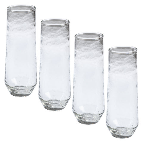 Clear Catalina Stemless Flute Glass Set of 4
