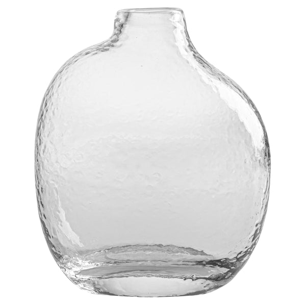 Medium clear organic shape vase
