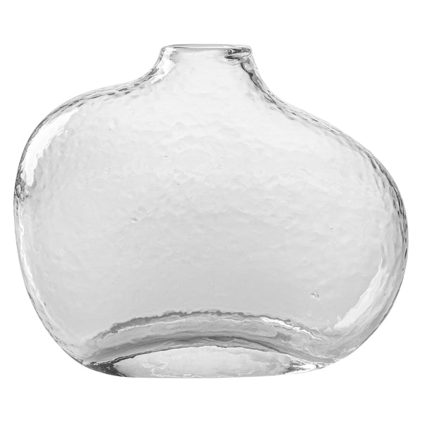 Small clear organic shape vase