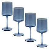 Blue Mid Century Wine Glasses