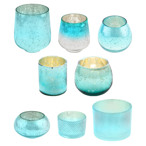 Turquoise Mercury Glass Assortment