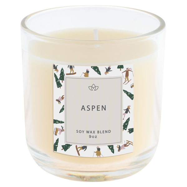 Skier/Aspen boxed candle 