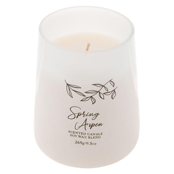 Spring aspen mercantile poured candle 
