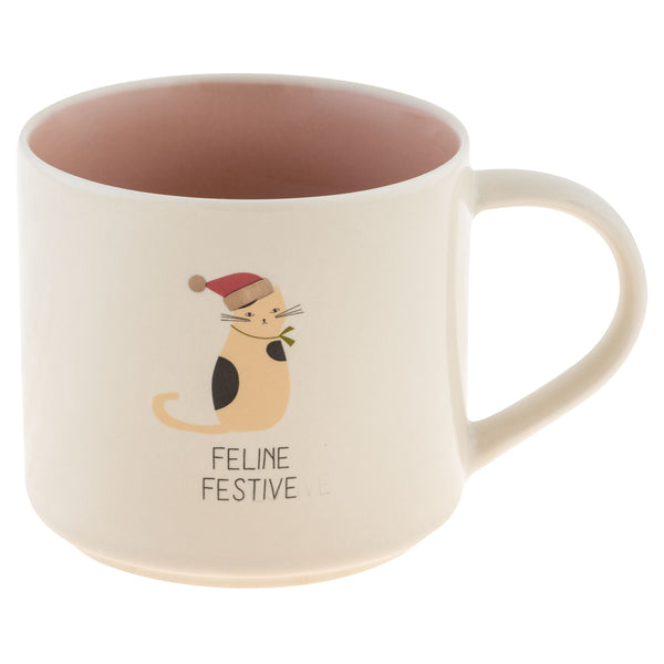 Feline Fine Holiday Mug