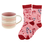 Hot & Sweet Holiday Mug & Sock Gift Box Set