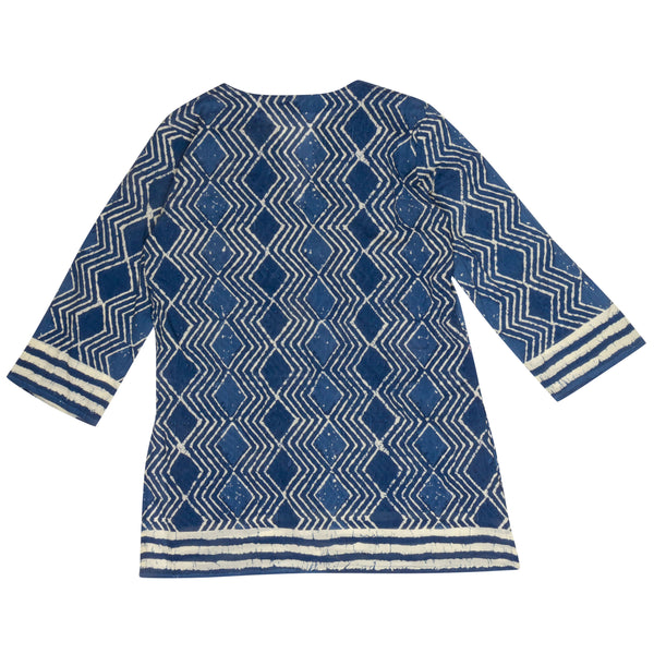 Blue Batik Summer Tunic