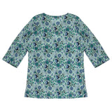 Teal Floral Summer Tunic