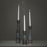 Milano Taper Candle Holders on a table 