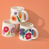 Shelly Mugs with orange background