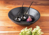 Black large sedona bowl on a table